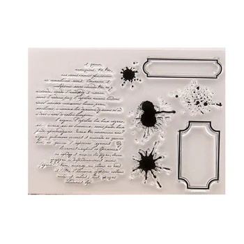 

Words DIY Silicone Clear Stamp Cling Seal Scrapbook Embossing Album Decor Craft