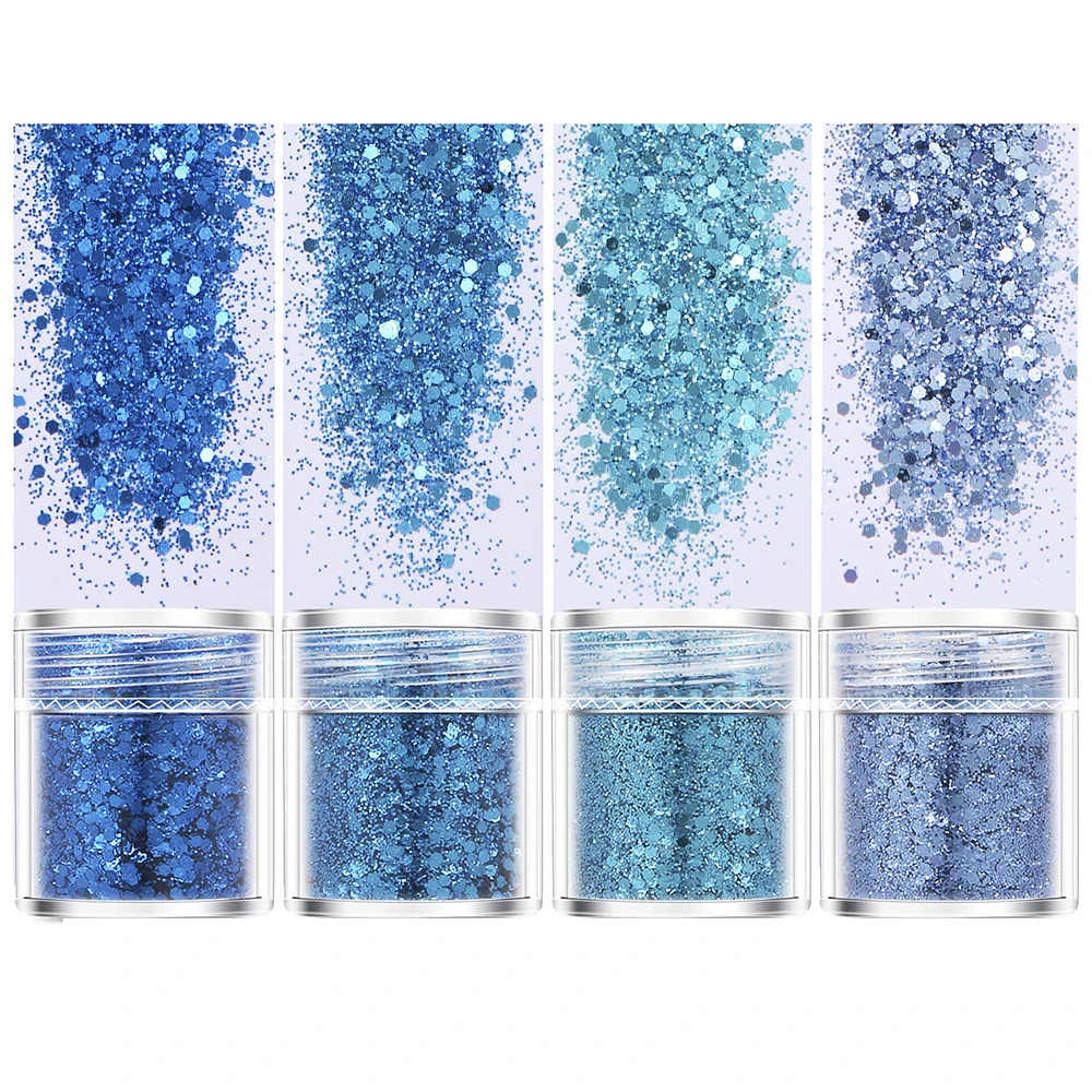 4 коробки/набор блестящий Гель лак для маникюра|Блестки ногтей| |
