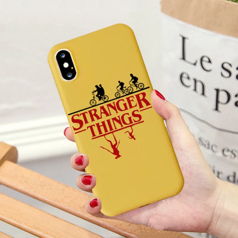 Чехол Stranger Things с рождественскими огнями для iphone 7, 6 S, 8 Plus, X, XS, XR, XS, MAX 11, мягкий матовый Силиконовый чехол для телефона, задняя крышка, чехол - Цвет: -2