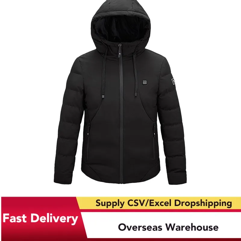 

Fashion Men Women Electric Heated Jacket Heating Waistcoat USB Thermal Warm Cloth Feather Hot Sale Plus Size Winter Jacket