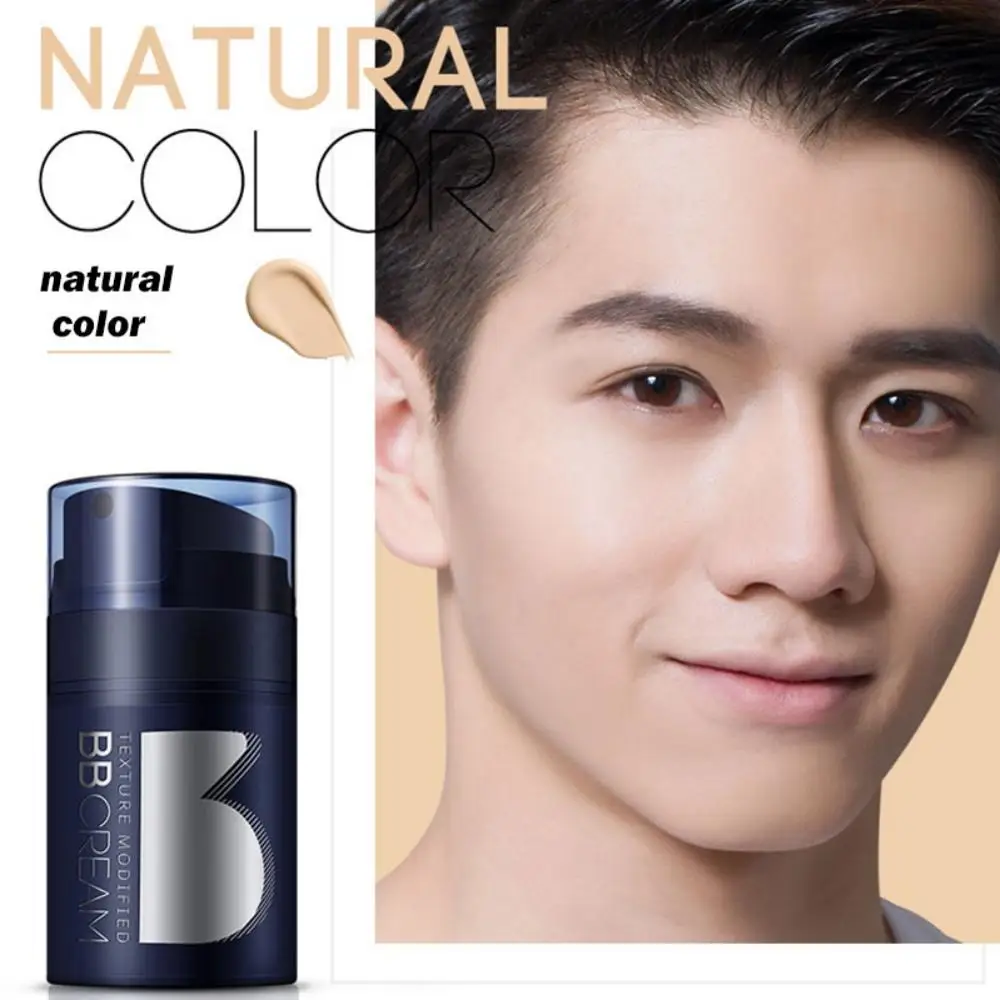 Натуральный BB крем отбеливающий увлажняющий маскирующий Крем Обнаженная основа для макияжа лица красота для мужчин - Цвет: B1