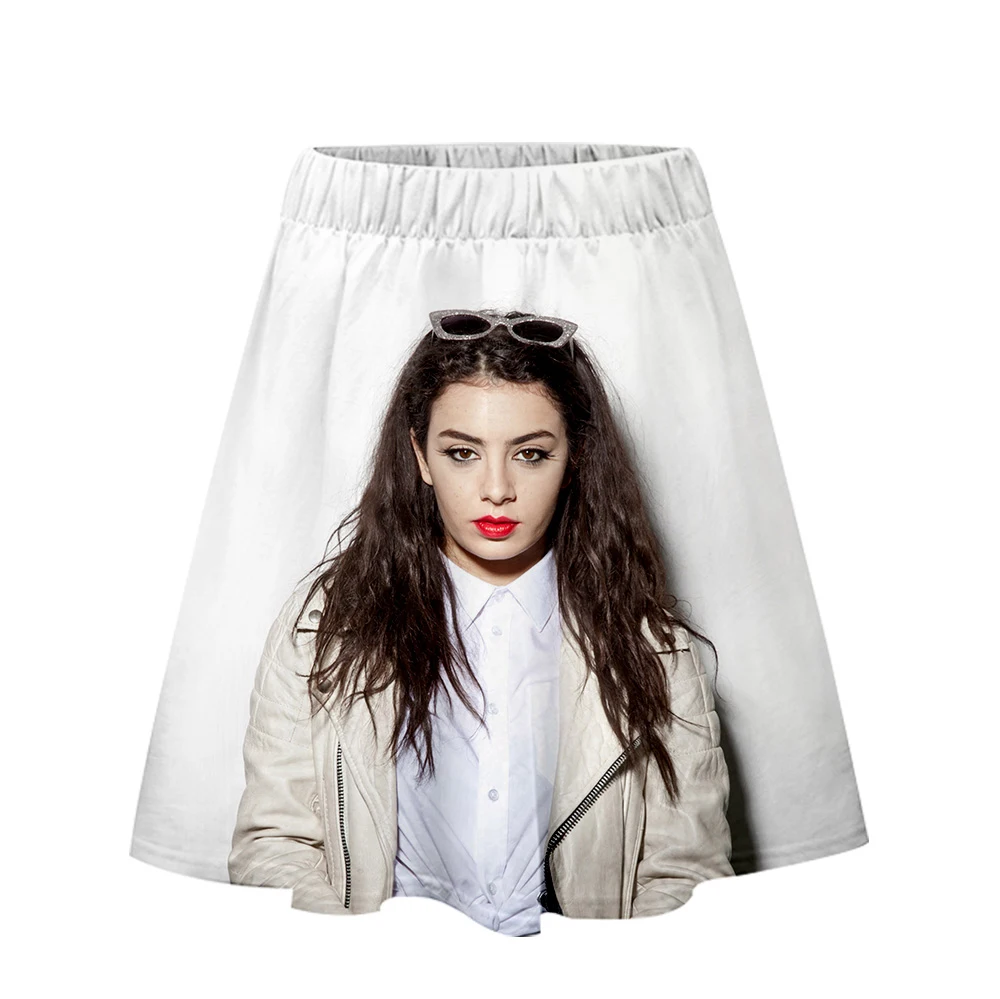 Charli XCX юбка Harajuku Повседневная стиль Harajuku поп юбки новые сексуальные Kpop Женские повседневные горячие продажи модные юбки