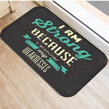 

40x60cm Cute Diy Print Floor Mat Bathroom Ground Mat Slip Door Bath Pad Rug Living Room Kitchen Carpet