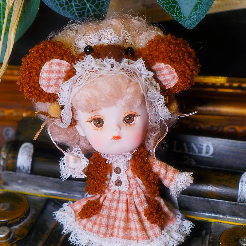 1/12 BJD blyth кукла 26 joint body animals серия ob11 кукла с одеждой Обувь Детский подарок 15 см мини кукла имя от DODO