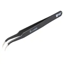 205ESD антистатические прецизионные пинцеты нержавеющая сталь Электроника Прочный инструмент для ремонта продвинутые кислотостойкие пинцеты