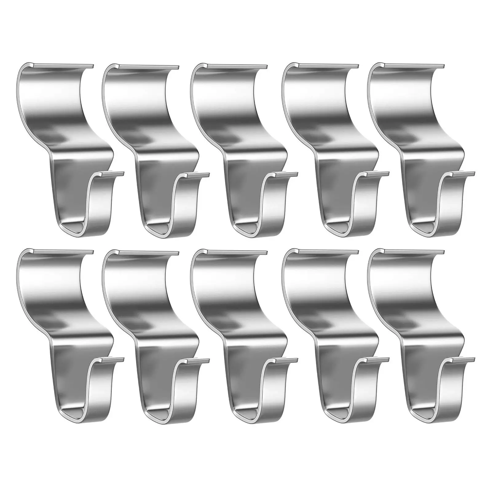 

HOT SALESï¼ï¼ï¼New Arrival 10Pcs Sturdy Hanger Convenient Easy Installation S-shape Stainless Steel S-hook for Hanging Gift