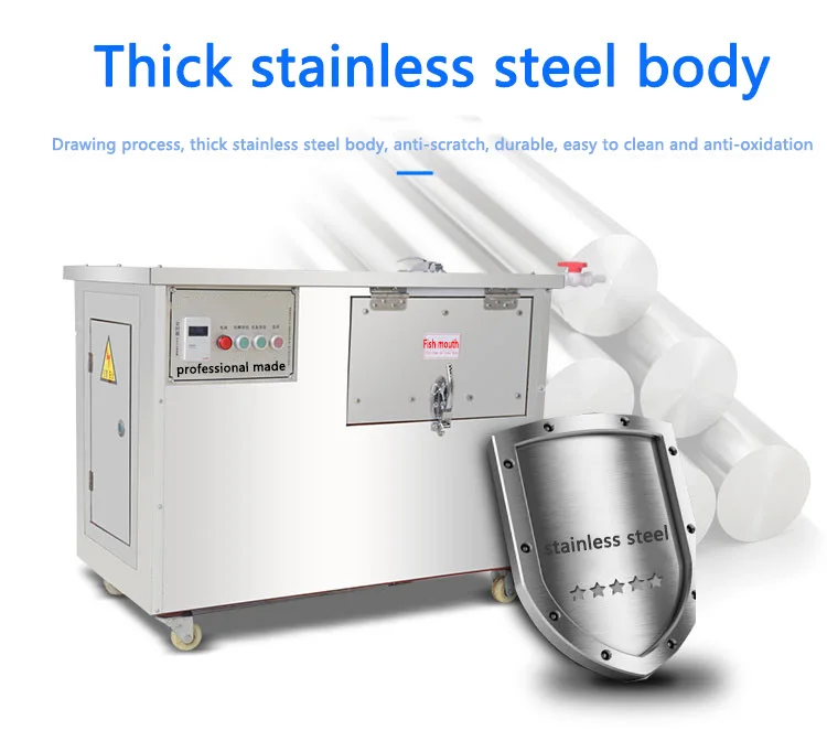 XZ-610 type automatic remove fish scale machine Electric scraping scale machine commercial stainless steel planing scraper 220V