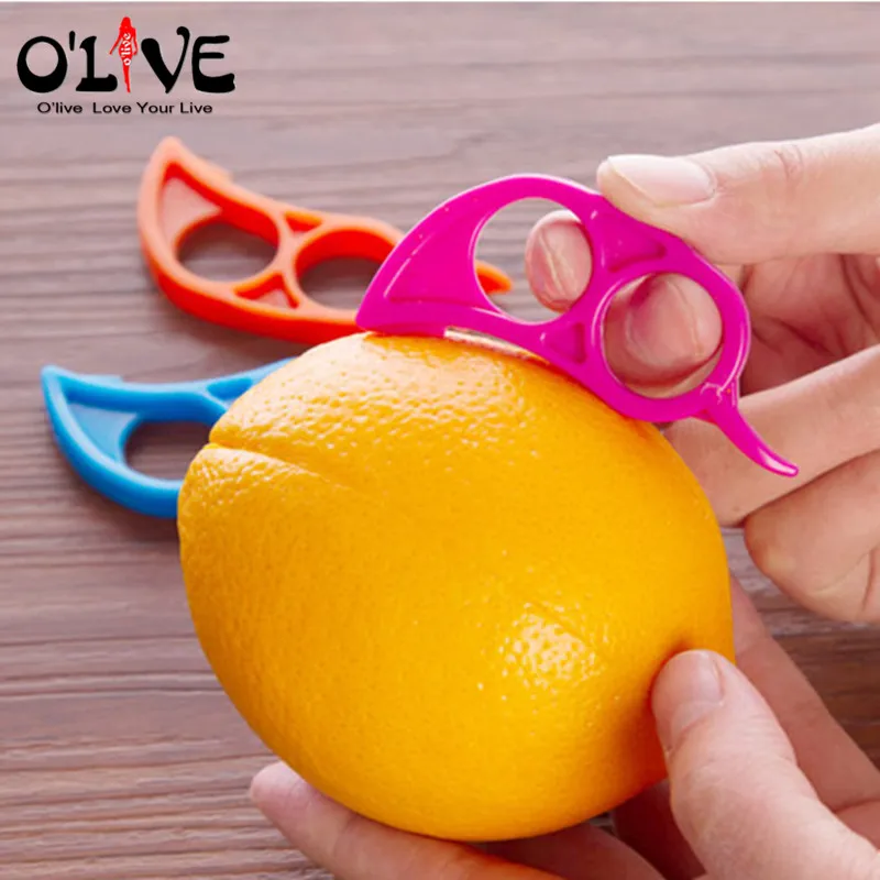 Orange Peeler Tools Citrus Peel Cutter Plastic Easy Fruit Vegetable Slicer  Cutter Lemon Peeler Opener Remover Fruit Tools Kitchen Accessories Knife