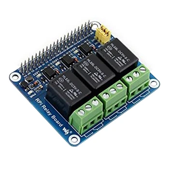 

Waveshare 3 Channel Relay Expansion Board Module Optocoupler Isolation Controls Smart Home for Raspberry Pi 4B/3B+/3B