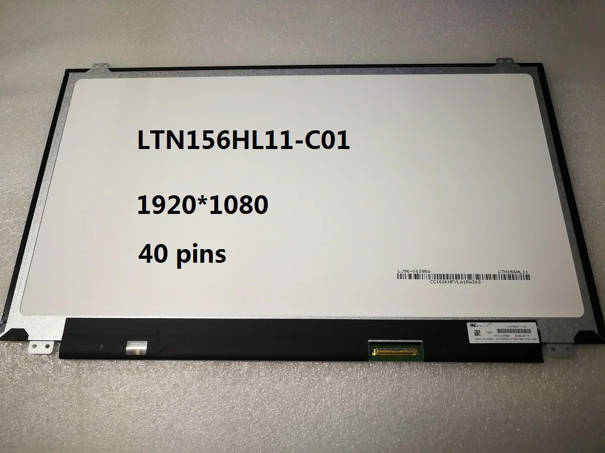 

15,6 "ультратонкий EDP40 штырьковый телефон LTN156HL11 для DELL7558 7559 HP 15-CS Asus Lenovo и других моделей со встроенным сенсорным экраном