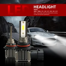 Aliexpress - 2PCS 6000LM M2 LED Lights Car Lamps H1 H4 H7 H8 H9 H11 9005 9006 HB3 HB4 LED Lamp Car Headlight Bulbs Turbo LED Bulbs 12V 24V