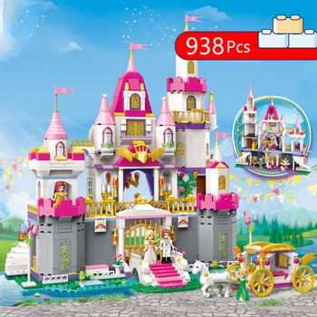 

ENLIGHTEN City 2612 938pcs Girl Dream Town Constructor Bricks Model Lepining Building Blocks Compatible Toys for children Gifts