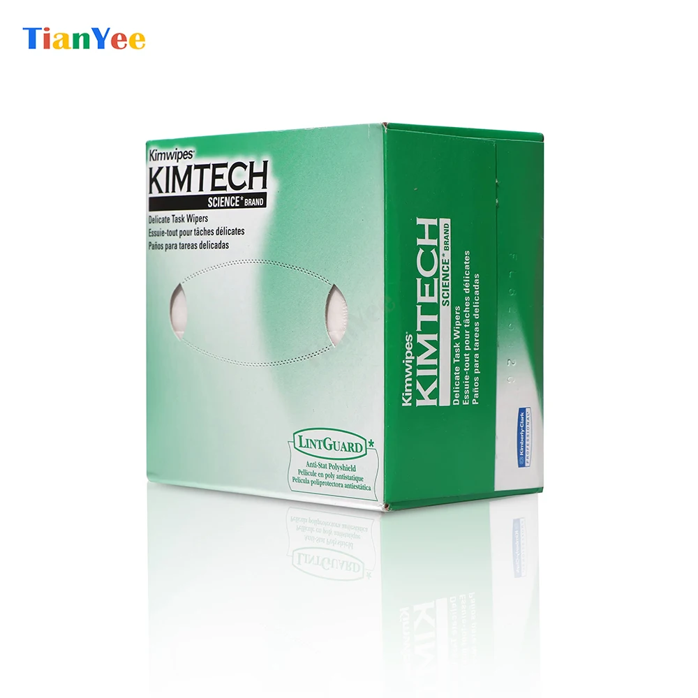 

Factory Price 280 PCS KIMTECH Kimwipes Fiber cleaning paper packes kimperly wipes Optical fiber wiping paper USA Import