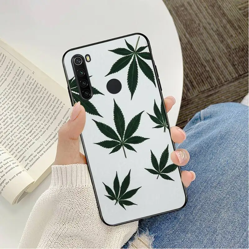 best phone cases for xiaomi YNDFCNB plant leaves Cannabis leaf Phone Case Cover For Redmi note 8Pro 8T 6Pro 6A 9 Redmi 8 7 7A note 5 5A note 7 case xiaomi leather case charging Cases For Xiaomi