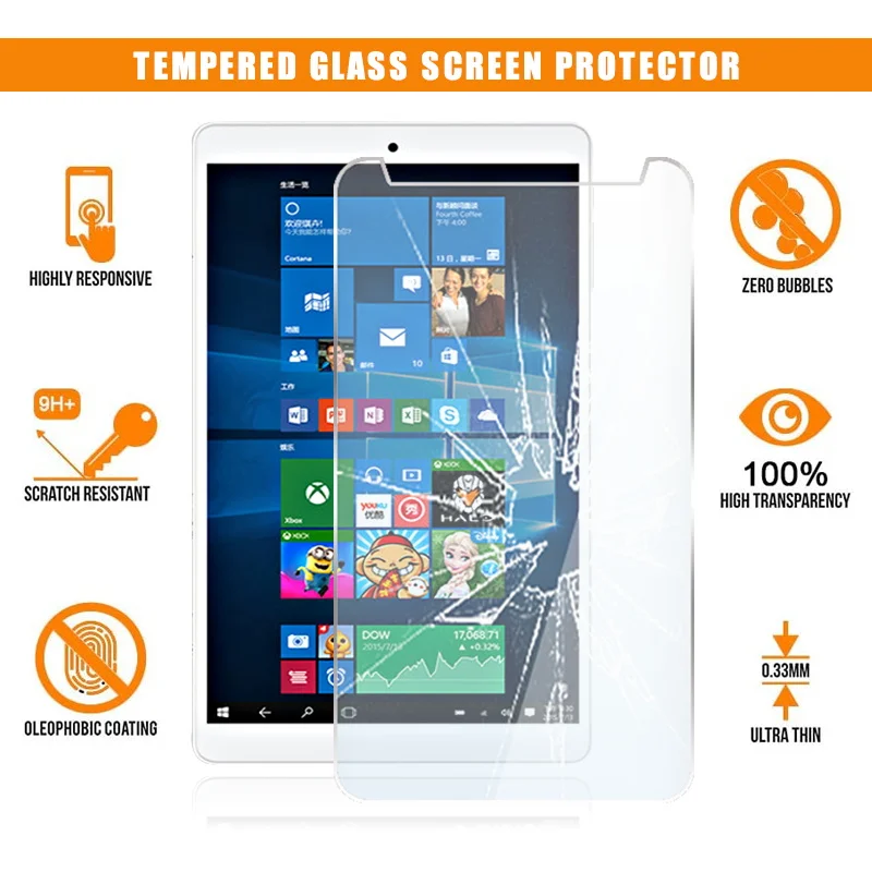 

For Teclast X80 Pro Tablet Tempered Glass Screen Protector 9H Premium Scratch Resistant Anti-fingerprint HD Clear Film Cover