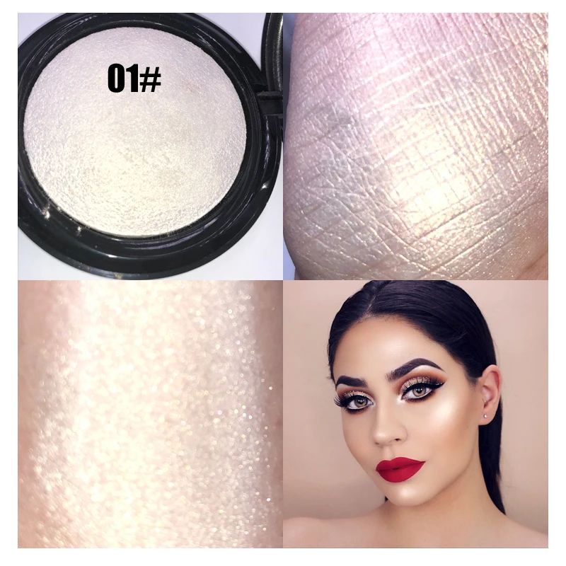 Горячая Распродажа Румяна highlighter пудра высокоглянцевые тени для век