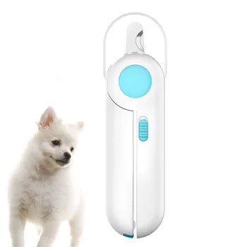 

1pc Nail Clipper Prevent Blood Position Dog Cat Safe LED Clipper Manicure Tool