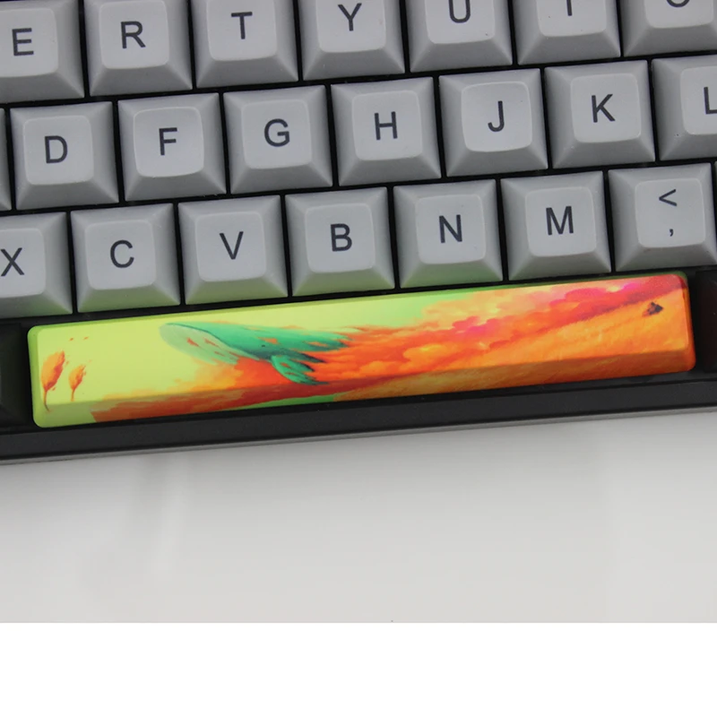 PBT Keycaps Dye Sub Cherry And Oem Profile Spacebar 6 25U For Mechanical Keyboard 104 87 4