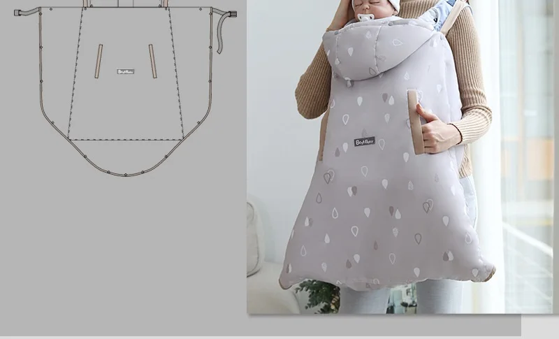 Пальто для ребенка плащ наружный ветрозащитный водонепроницаемый осенний тонкий детский коляска аксессуары спальные мешки одеяло мягкий спальный мешок