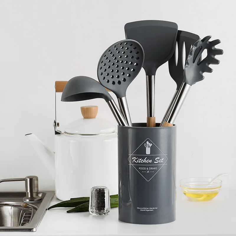 

6Pcs/Set Cooking Non-stick Dinnerware Set Heat Resistant Kitchen Egg Beaters Spatula Spoon Gadgets Tools Utensils Accessories