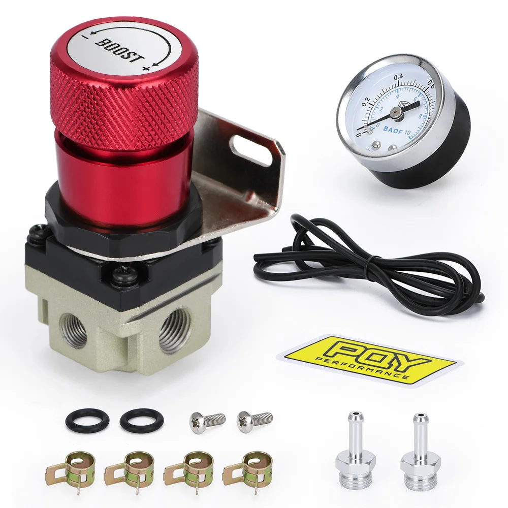 ROWEQPP General Adjustable Manual Gauge Turbo Boost Controller 1-150 psi SR20DET red