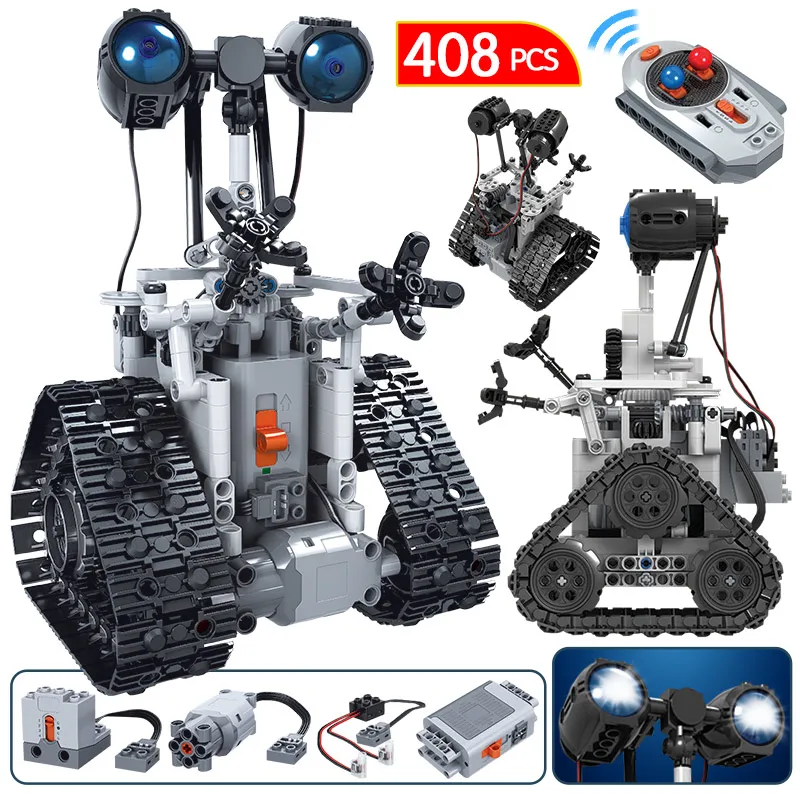408PCS City Electric Remote Control Intelligent Robot Building Blocks For MOC RC Bricks Toys Boys | Игрушки и хобби