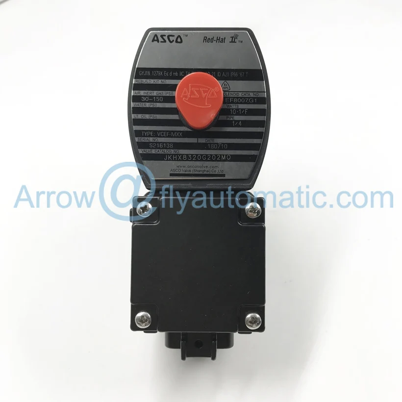 Соленоидный клапан ASCO JKHX8320G202 JKHX8320G202MO 3/2 Way 1/" NPT из нержавеющей стали