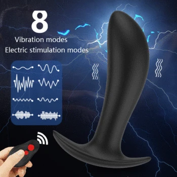 Electric Shock Butt Plug Bum Shock Vibrator for Man Anal Plug Anus Dilator Prostate Massager Huge Anal Dildo for Man Sex Toys 2