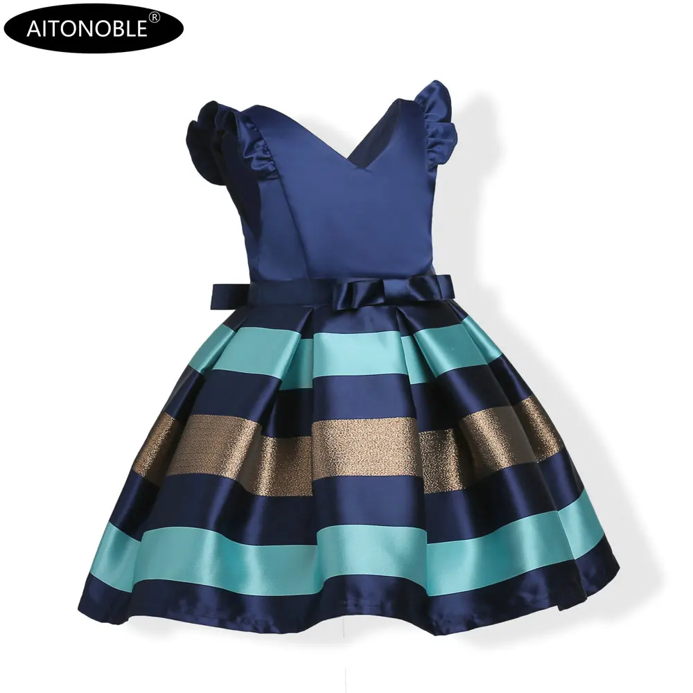 Aitonoble New Costume Christmas Dress Girl's Dress Children Skirt Cosplay Christmas For Girls With a Gift Bag