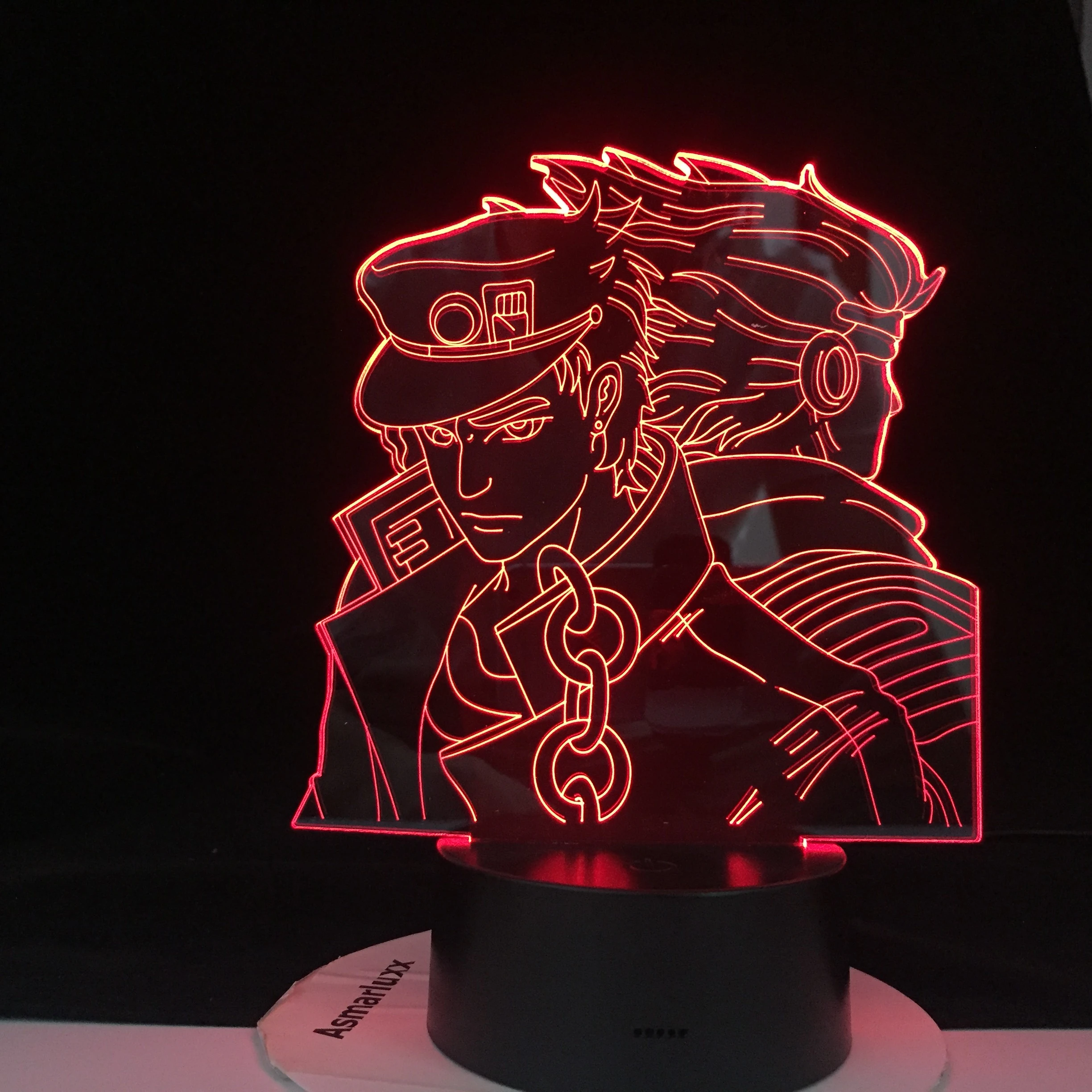 Jotaro Star Platinum Led Anime 3d Lamp Jojo S Bizarre Adventure Led Night Light Touch Sensor Colorful Nightlight For Home Decor Led Night Lights Aliexpress