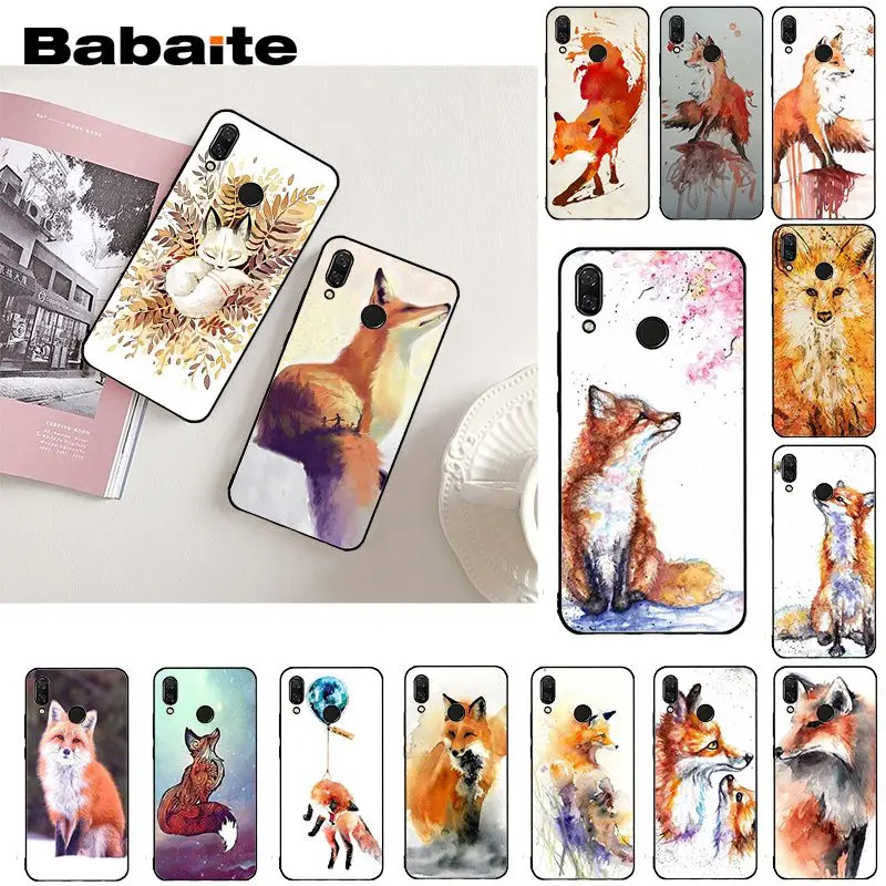 Чехол для телефона Babaite с изображением милой лисы Xiaomi Redmi8 4X 6A 9 7A 5 5Plus Note8T 7 5A 8