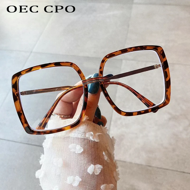 OEC CPO винтажная квадратная оправа для очков женщин и мужчин модные большие