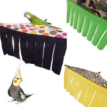 

Small Pet Hut With Curtain Hammock Hanging Bed Corner Nest Mat House e