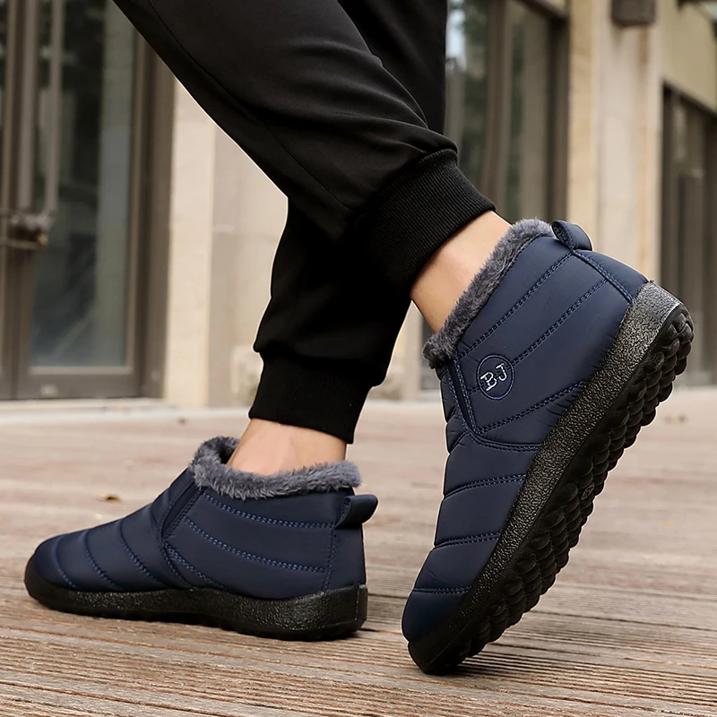 Zapatos casuales para hombre, a la moda Zapatillas de deporte, zapatos ligeros para caminar, botas cómodas para hombre, zapatos para pareja y marido de invierno - Imagen 2