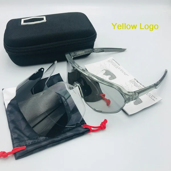 Polarized 3 Lens 02 Sport Cycling Glasses UV400 Mtb Racing Bike Eyewear 3 Lens Riding Running Goggles Men Women UV 400 Bicycle Cyclist Sunglasses - Цвет: Polarized 3 Lens 02