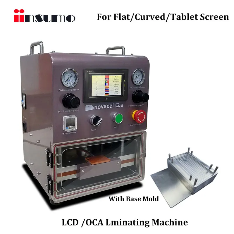 

2 in 1 Bundle Deal Q5 Vacuum Phone Screen Laminator / Laminating Machine Able to Laminate Up 11 Inches Screen + Base Mould