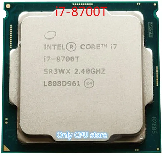 โปรเซสเซอร์ de CPU Intel Core i7 8700T i7 8700T 2,4 GHz de สีเหลือง ...