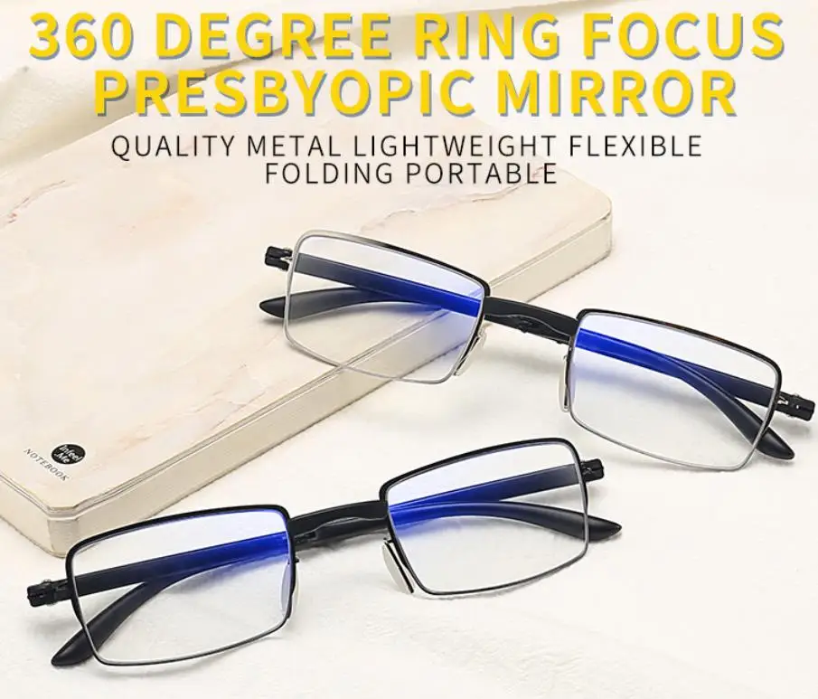 TR90 оправа анти синий луч складные очки для чтения мужские и женские складные квадратные очки с мешком диоптрий+ 1,0+ 1,5+ 2,0+ 2,5+ 3,5