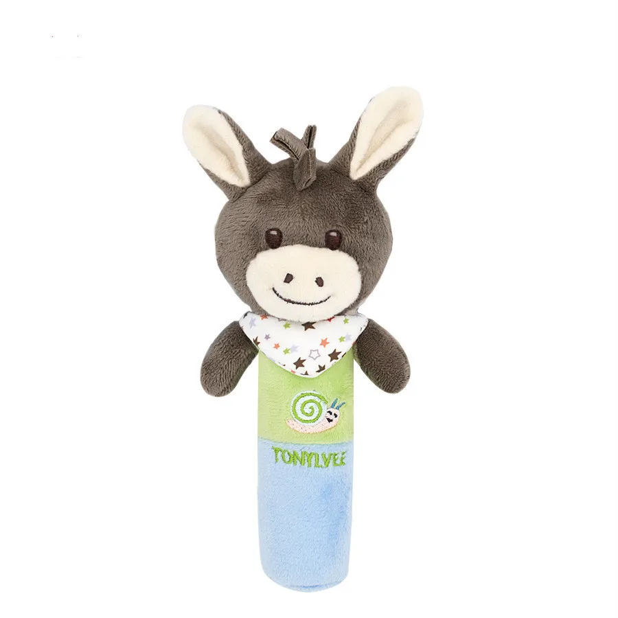 Alpaca Детские погремушки-мобильные телефоны, милые детские игрушки, Мультяшные животные, палочка, колокольчик, погремушка, мягкие плюшевые игрушки для малышей, Развивающие детские мягкие игрушки - Цвет: Alpaca