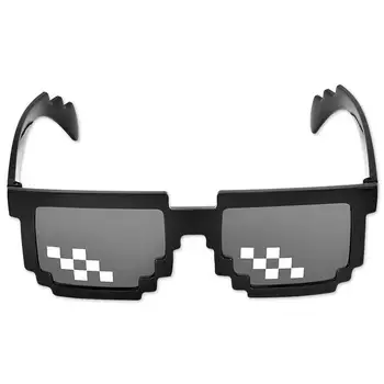 

Unisex Mosaic Glasses 8 Bit Pixel Deal With It Thug Life Sunglasses Eyewear Photo Props Sunglasses UV Protection Sunglasses