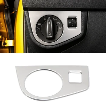 

Car Styling Interior Front Head Light Headlamp Switches Button Cover Trim Left Hand Drive For Volkswagen Polo MK6 2019 2020