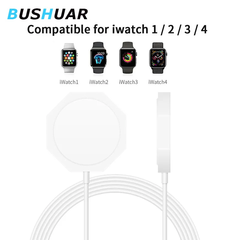 

BUSHUAR Wireless Charger For apple watch Series 1 2 3 4 Magnetic Charger For iwatch 3.3 Feet 1m usb Cable Fast Charging Station