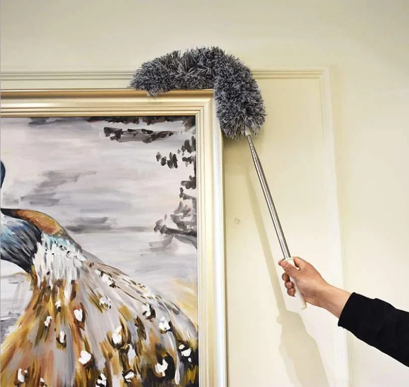 Выдвижная мягкая щетка для чистки пыли из микрофибры багажника автомобиля