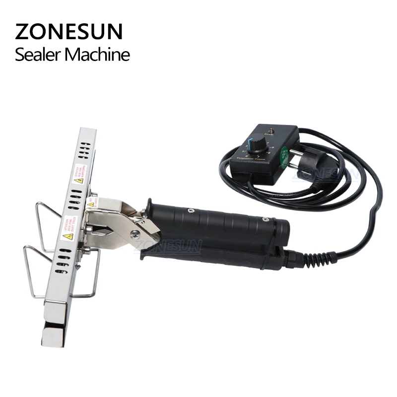 Плоскогубцы ZONESUN с прямым нагревом аппарат для запечатывания алюминиевой пленки