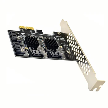 

Port Expansion Heat Sinks SATA3 Multiplier Controller Professional Add On Card Express Hot Swappable Adapter PCI-e Safe