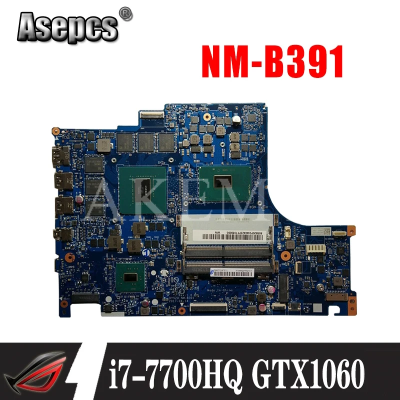 NM-B391 motherboard For Lenovo Y520-15IKBM laptop i7-7700HQ GTX1060TI original Test mainboard | Компьютеры и офис