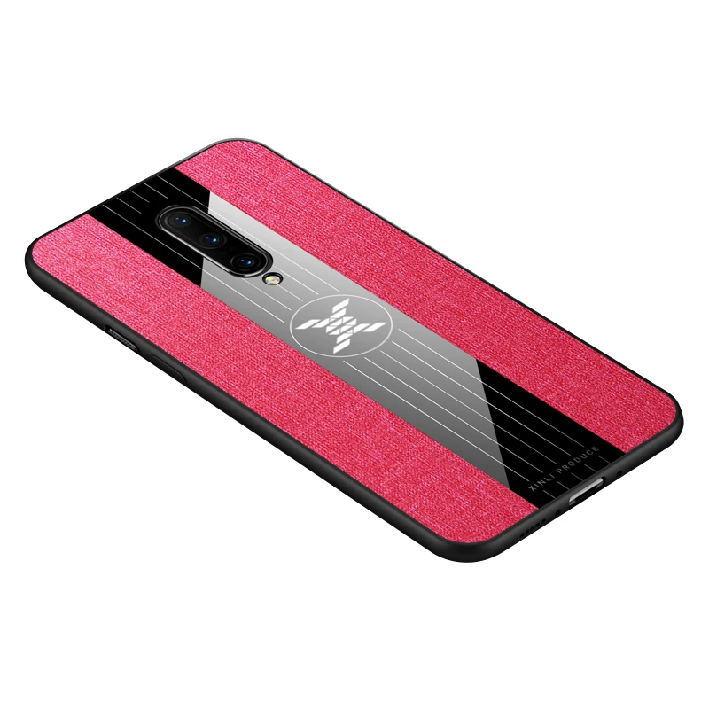 red No Ring Для Oneplus 7 6 t 6 роскошный мягкий защитный чехол для Oneplus 7 pro противоударный чехол для телефона Магнитный держатель кольца - Цвет: red No Ring