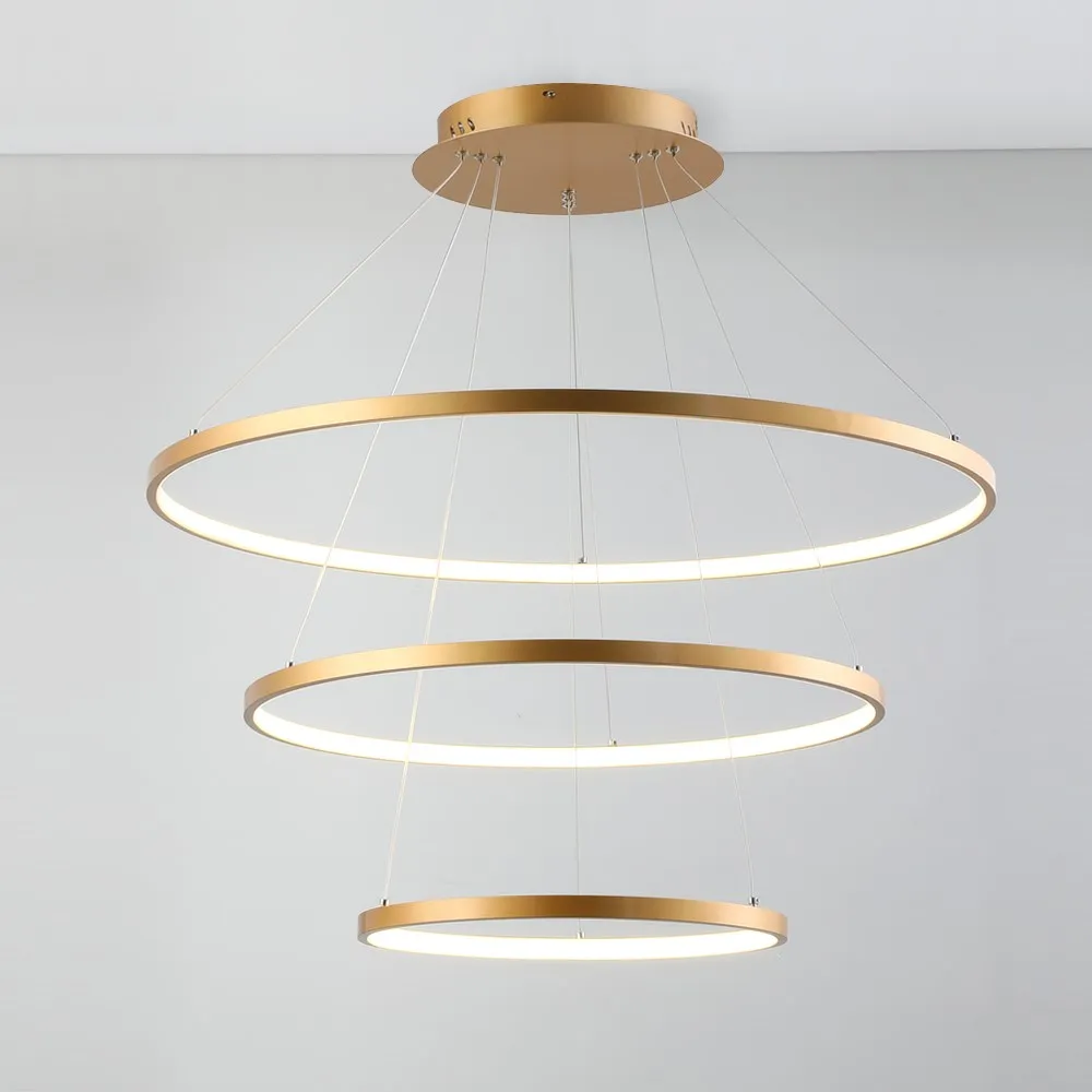 Современное Кольцо большого размера DIY led подвесной светильник, меняющий свет, абажур, подвесной светильник для кухни, декор для ресторана и дома, светильник
