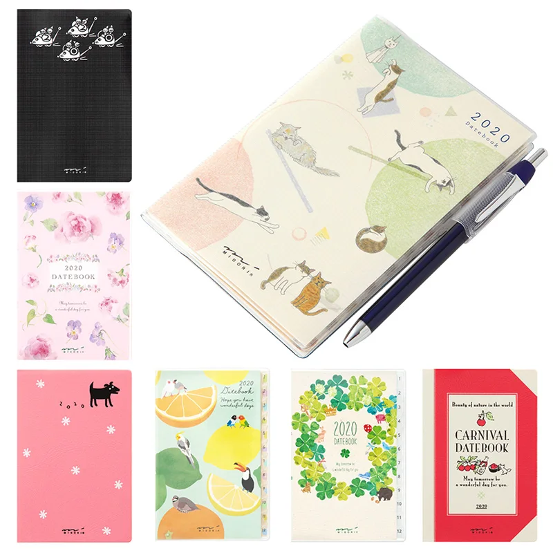 

2020 Pocket Planner Lovely Date Book Slim Monthly Agenda 48P