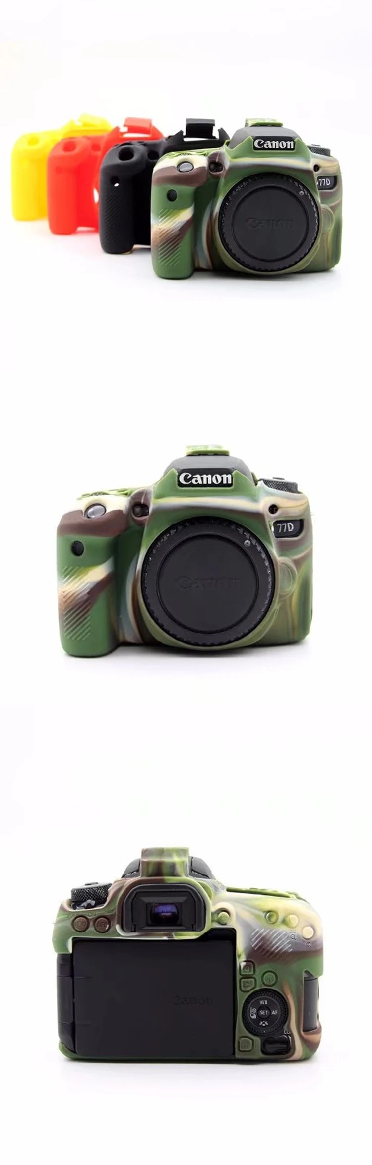 Мягкий чехол для камеры Canon EOS 77D силиконовые аксессуары для фотосъемки хорошая Защитная камера в сборе для профессиональной камеры Canon